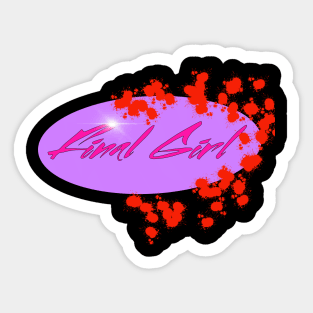 Final Girl 80s Sticker